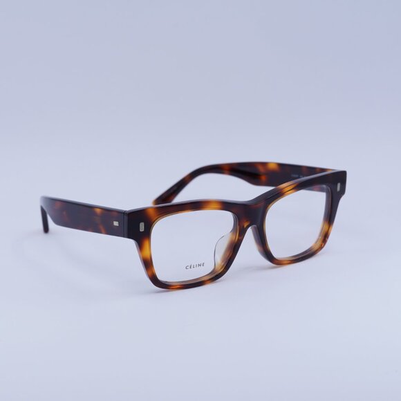 Celine CL50011F 054 Eyeglasses Havana 49mm Square Frame - Picture 6 of 8